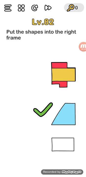 lv 82 brain out|Brain Out Level 82 Put the shapes into the right frame Walkthrough.